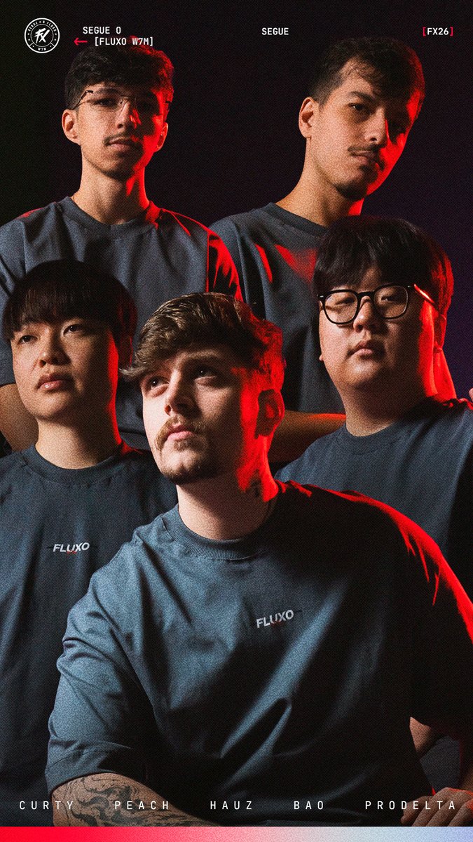 A partir de agora, começa uma nova história ✍️ Nossa line de LoL é formada por FX ProDelta, FLUXO curty, HAUZ, BAO(정현우) e Peach(이민규), unidos pela mentalidade vencedora e pela busca constante por evolução, prontos para mostrar exatamente para que vieram. 🔥 #SegueOFX