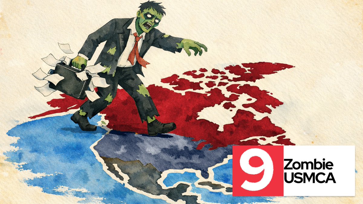 zombie usmca is our ninth risk. the trade agreement won't be extended, updated, or killed. it will stagger on as a zombie, keeping businesses and governments guessing while trump continues bilateral negotiations with canada and mexico separately.