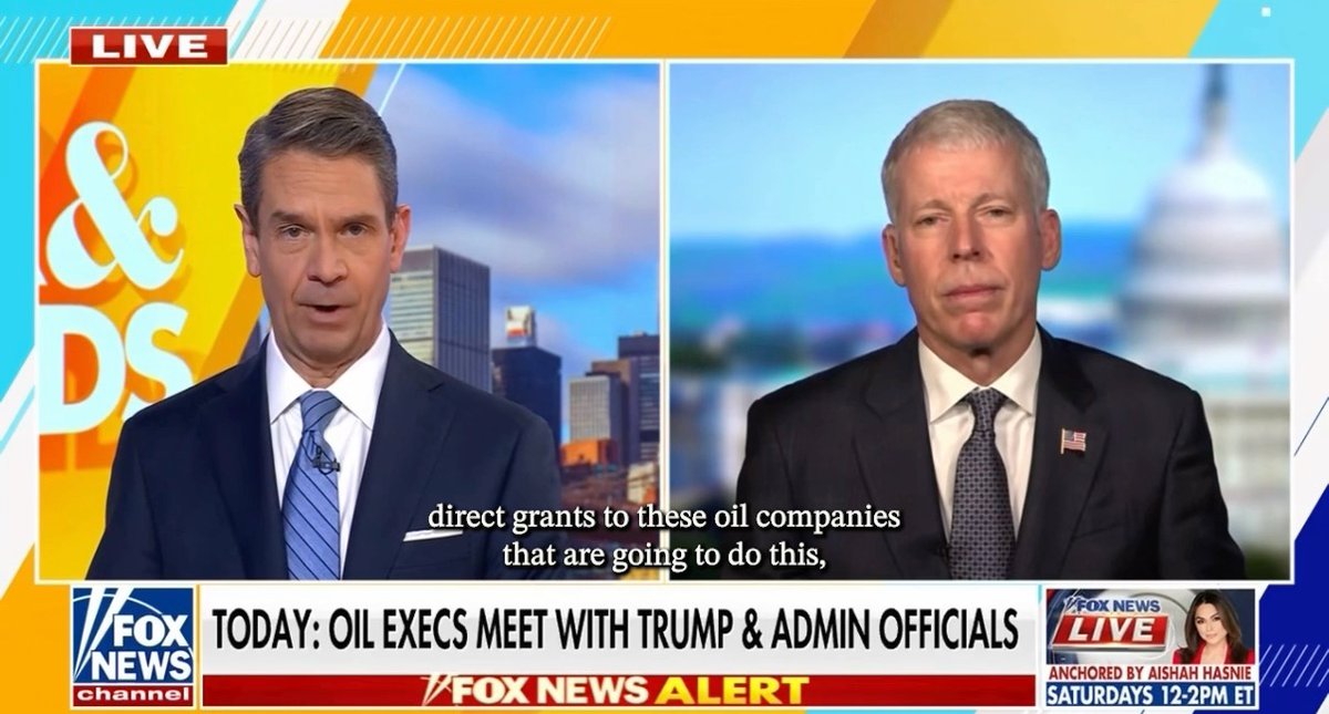 .Secretary Chris Wright: "I have been deluged with companies interested to go to Venezuela, and so far no one's asked for money. What they want is the U.S. to use our leverage to make business conditions in Venezuela conducive for operations."