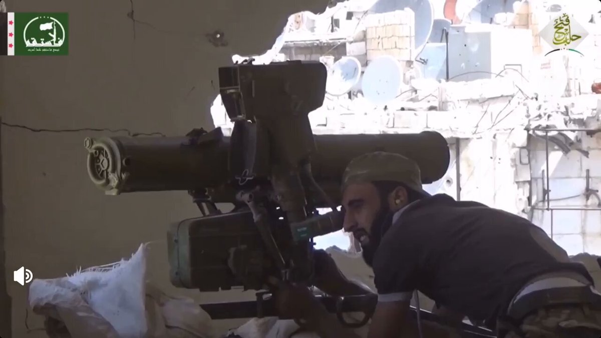 FSA militants fire 9K111 missiles at 5 groups of infantrymen along the infamous Wall of Death Google to know the full name of he missile 😉