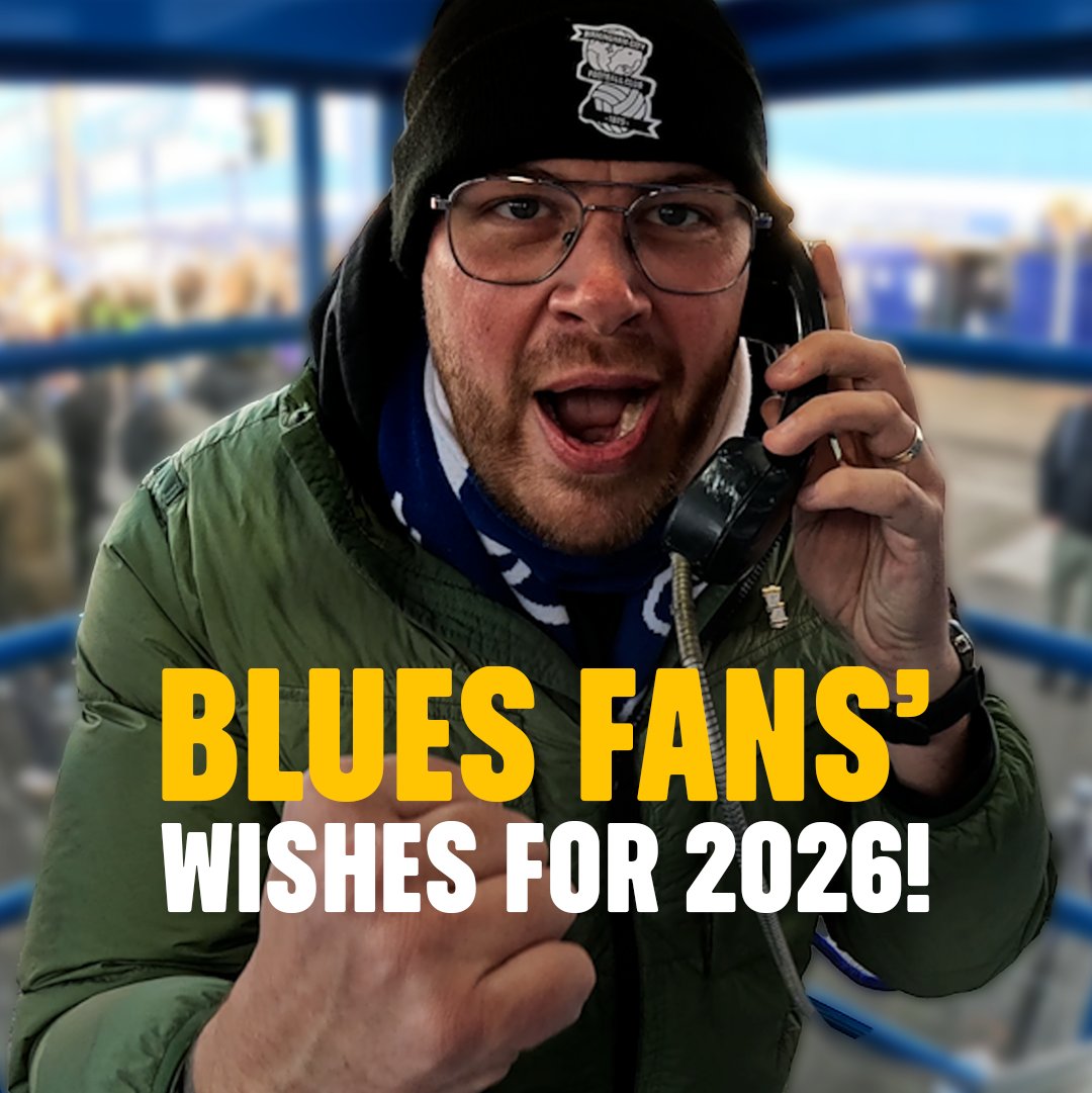 𝐂𝐨𝐫𝐚𝐥 𝐱 𝐁𝐢𝐫𝐦𝐢𝐧𝐠𝐡𝐚𝐦 𝐂𝐢𝐭𝐲 𝐅𝐚𝐧 𝐂𝐚𝐥𝐥 ☎️ This week we asked for Blues fans to tell us their wishes and dreams for 2026. From promotion to marriage proposals to… Nikola Žigić? Will Brazier was on hand to hear them all! Keep Right On @bcfc!