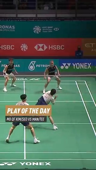 ⚡⚡Sit back and enjoy this electric exchange! ⚡⚡ HSBC Sport #HSBCbadminton #BWFWorldTour #MalaysiaOpen2026