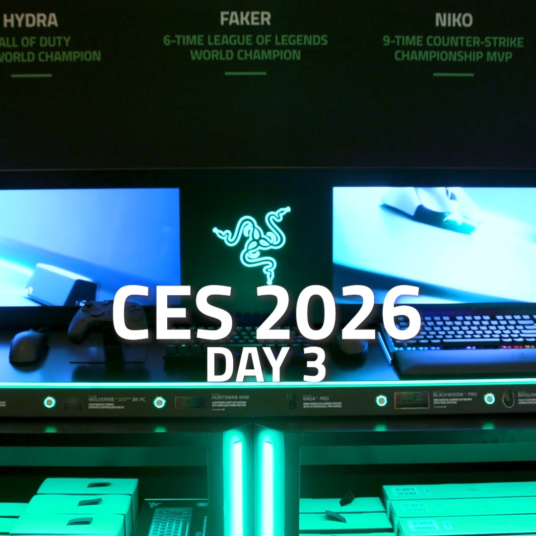 We spotted a few familiar faces stopping by our #CES2026Razer booth yesterday to try out our latest concepts and products. Can you name them all? 👀 The final day of #RazerCES2026 is almost here — come find us at The Venetian, Level 2, Bellini 2101 before the show wraps!