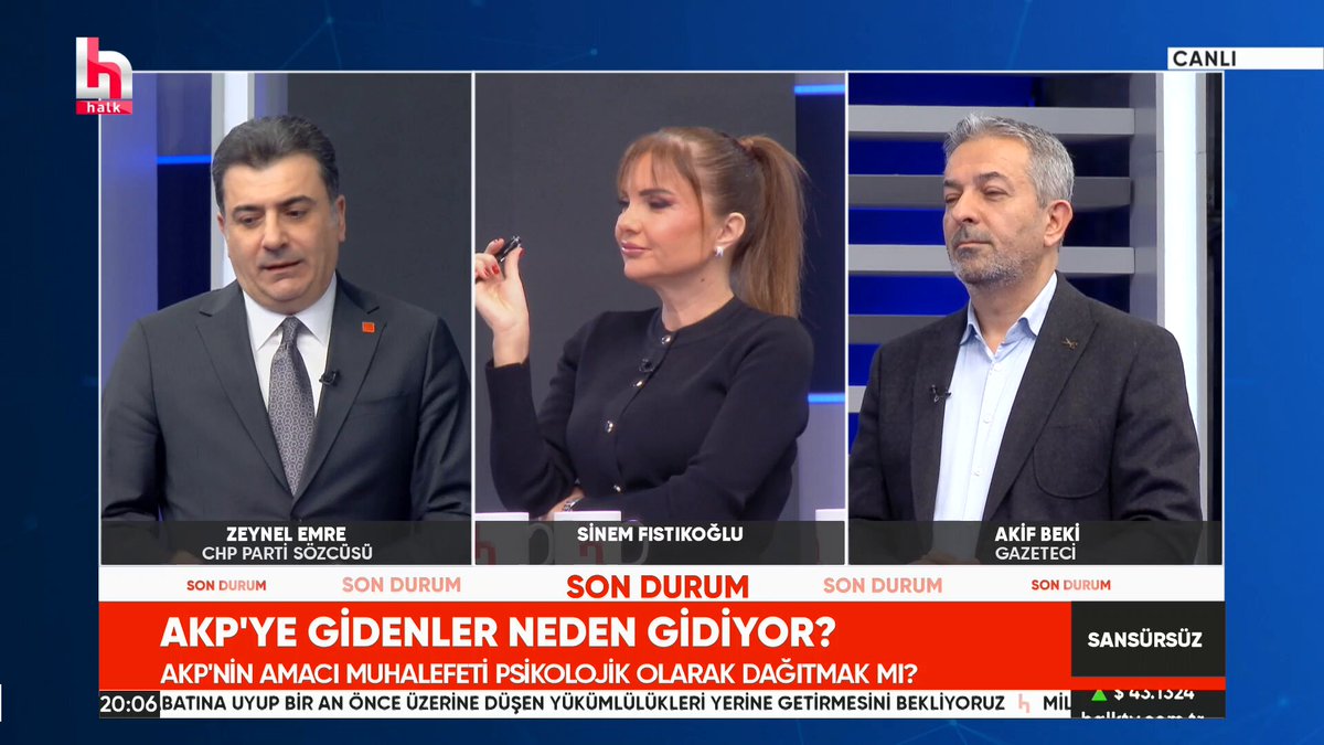 CHP Sözcüsü Zeynel Emre: "AKP'liler Ankara'da 1 milyon üyemiz var diyorlar, Ankara'da aldıkları oy 1 milyondan az. Üyeleriniz size oy vermiyor mu? 65 yaş üstü, e-Devlet'e zor giren vatandaşları haberleri olmadan üye yapıyorlar."