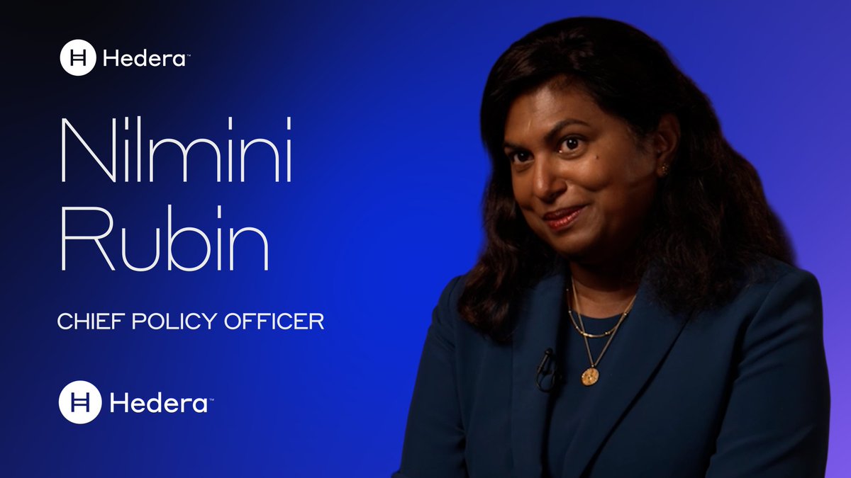 🌐 Digital asset policy is at a pivotal moment. Chief Policy Officer Nilmini Rubin shares what policymakers are focused on today, why interest in the Hedera network continues to grow, and how responsible regulation will shape adoption over the next 3 years.