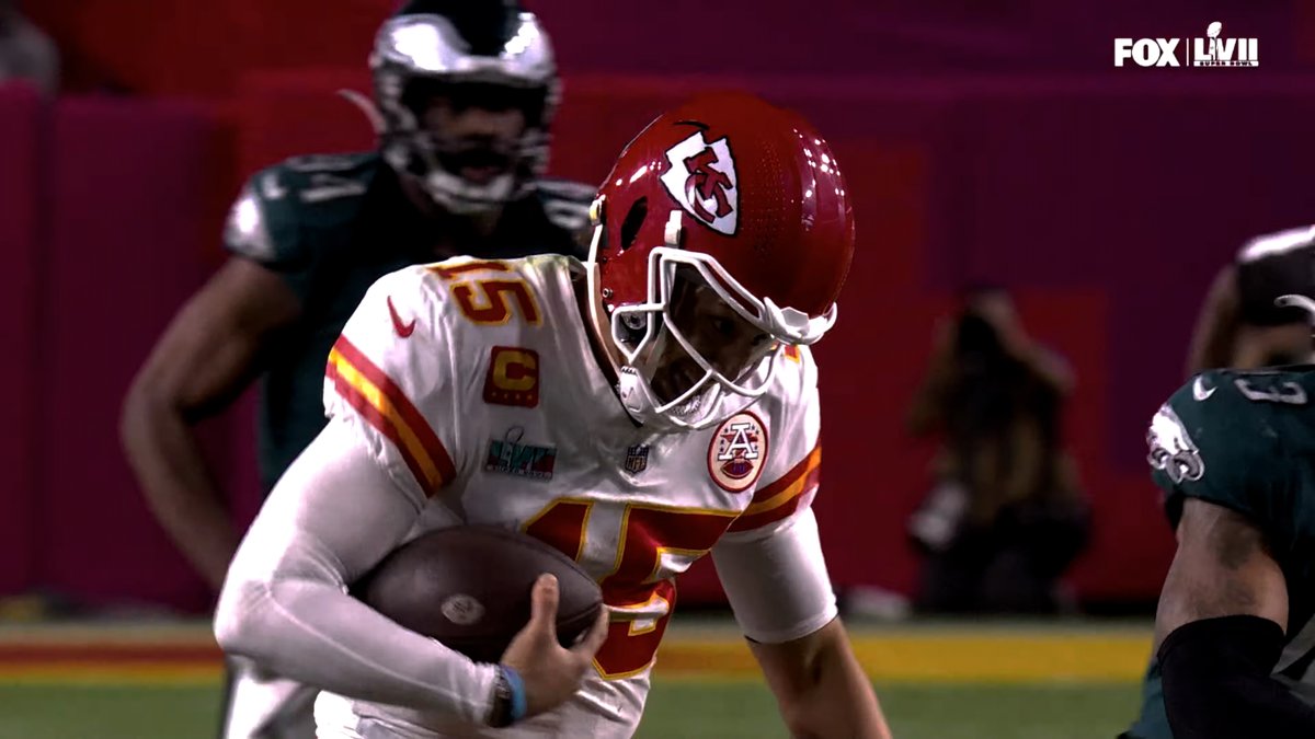 Super Bowl LVII. Game on the line. One leg.
