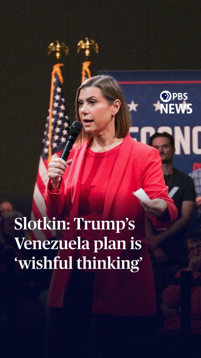 Sen. Elissa Slotkin, D-Mich., criticized President Donald Trump's military operation in Venezuela and his plans for the country's oil in an interview Thursday. "I don't think there's anyone, Democrat or Republican, who's looking to get into another prolonged conflict," Slotkin told PBS News Hour's Geoff Bennett. She called the president's idea that intervening in Venezuela "is going to be neat and clean and easy" and a money-making endeavor for the U.S. "a little bit of wishful thinking and certainly, given our history, not something that the average American is looking to do." Slotkin's comments came after the Senate advanced a resolution earlier Thursday that would limit the administration's ability to further authorize attacks against Venezuela without congressional approval. Trump publicly criticized five GOP senators — Susan Collins, Lisa Murkowski, Rand Paul, Josh Hawley and Todd Young — who had voted in favor of the resolution.