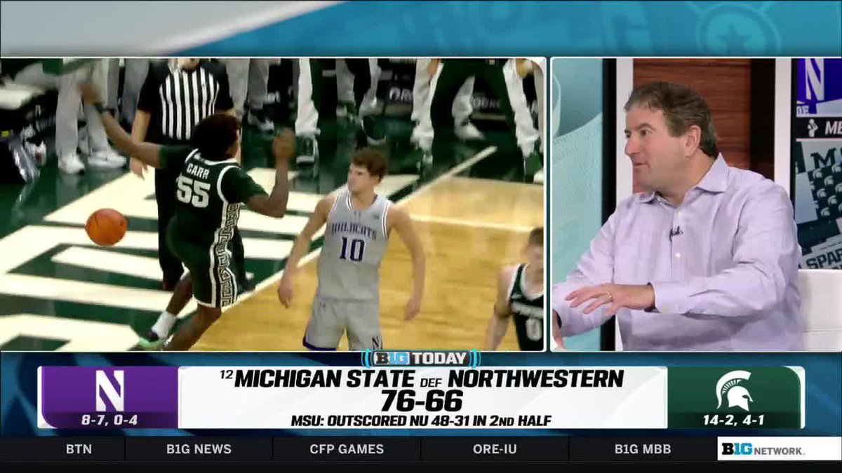 "He's the best in-game dunker we've seen in decades." Andy Katz is starting the campaign for Michigan State Men's Basketball’s Coen Carr to enter the NBA All-Star Dunk Contest 👀 #B1GToday