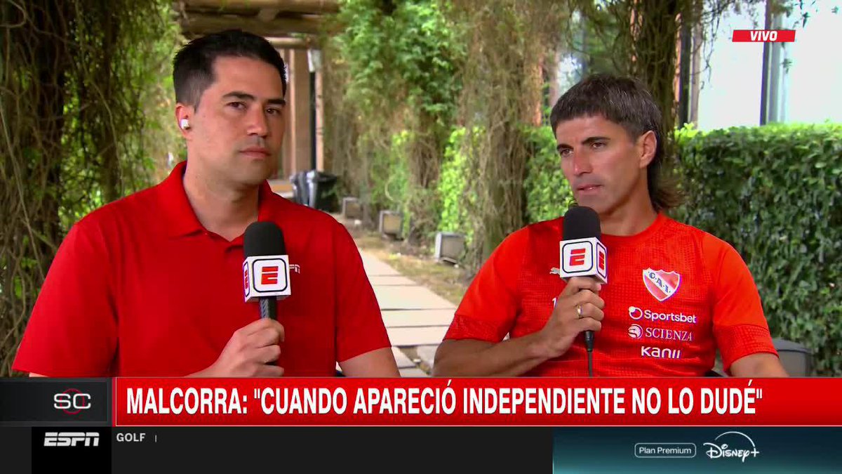 "ME INSISTIERON DE CENTRAL. ME BUSCÓ RACING. PERO CUANDO APARECIÓ INDEPENDIENTE NO LO DUDÉ". Nacho Malcorra habló en exclusiva con #SportsCenter y se refirió a sus ganas de jugar en un equipo grande. 📺 #DisneyPlus Plan Premium