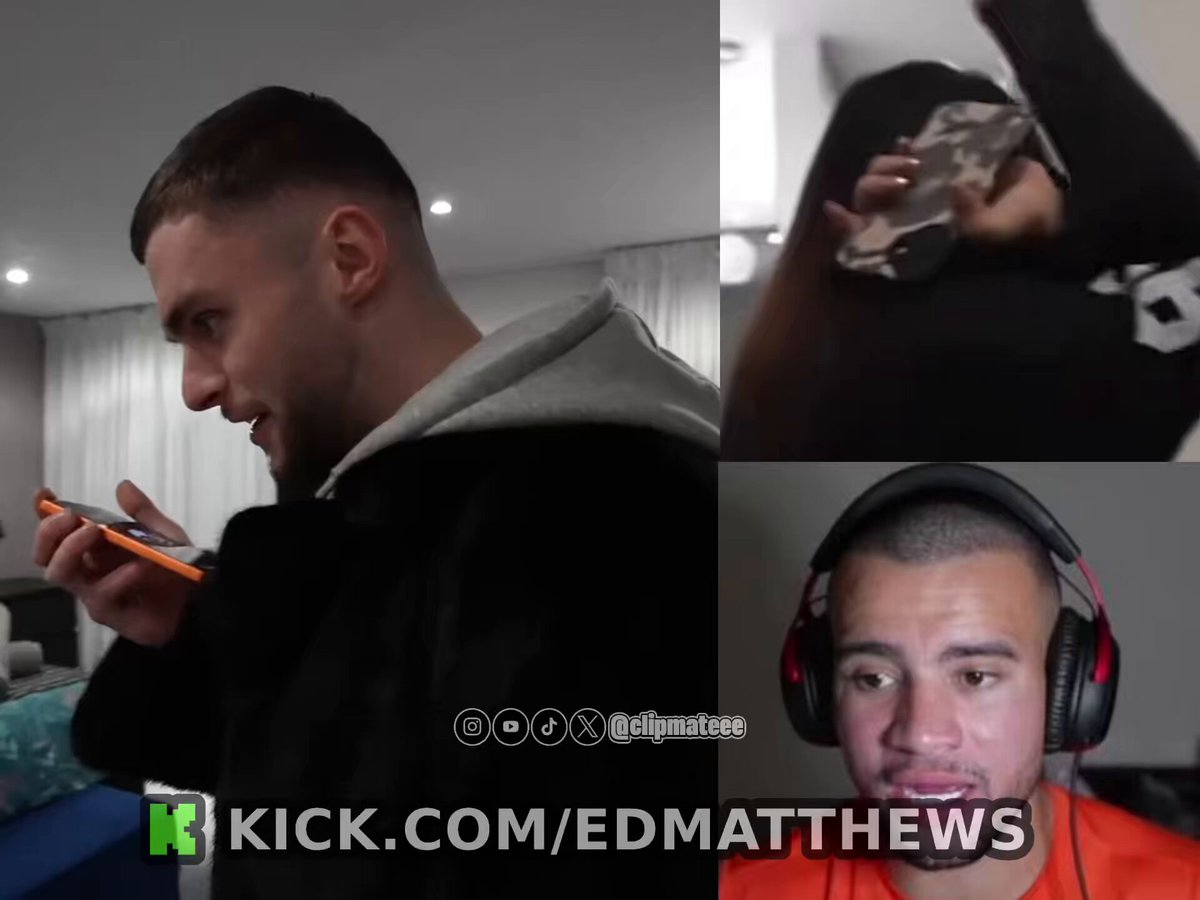 HSTikkyTokky RAGES at Ed Matthews for exposing that his secret girlfriend has moved into their content house, urging him not to show his room and to keep who's in the house private 🤔