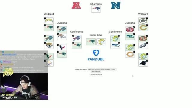MY 2025 NFL PLAYOFF PREDICTIONS