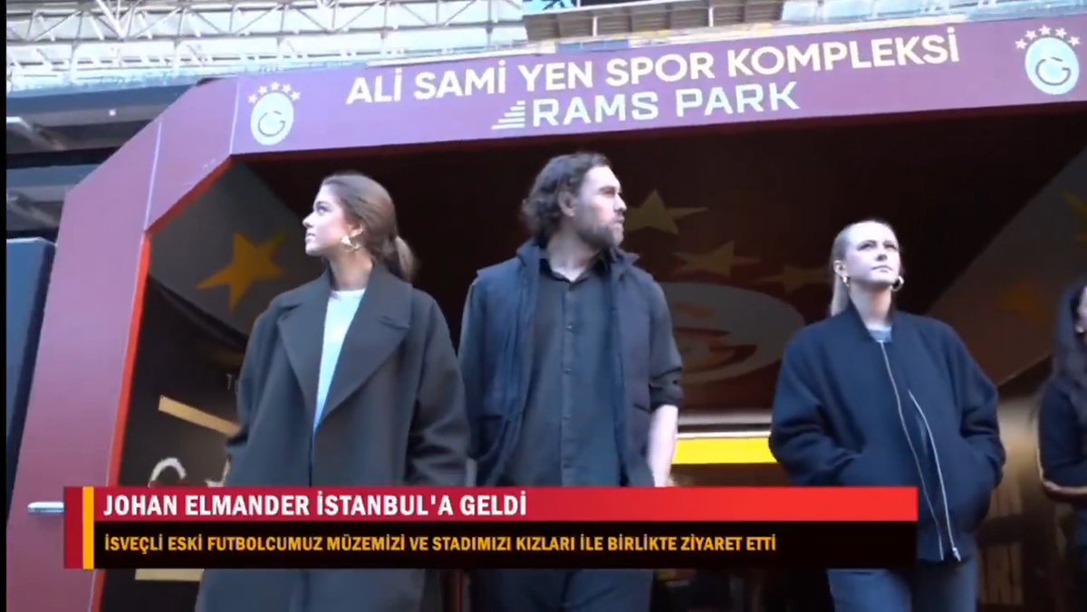 Ulu Johan Elmander, kızlarıyla birlikte Ali Sami Yen Rams'ı ziyaret etti. (GS Plus)