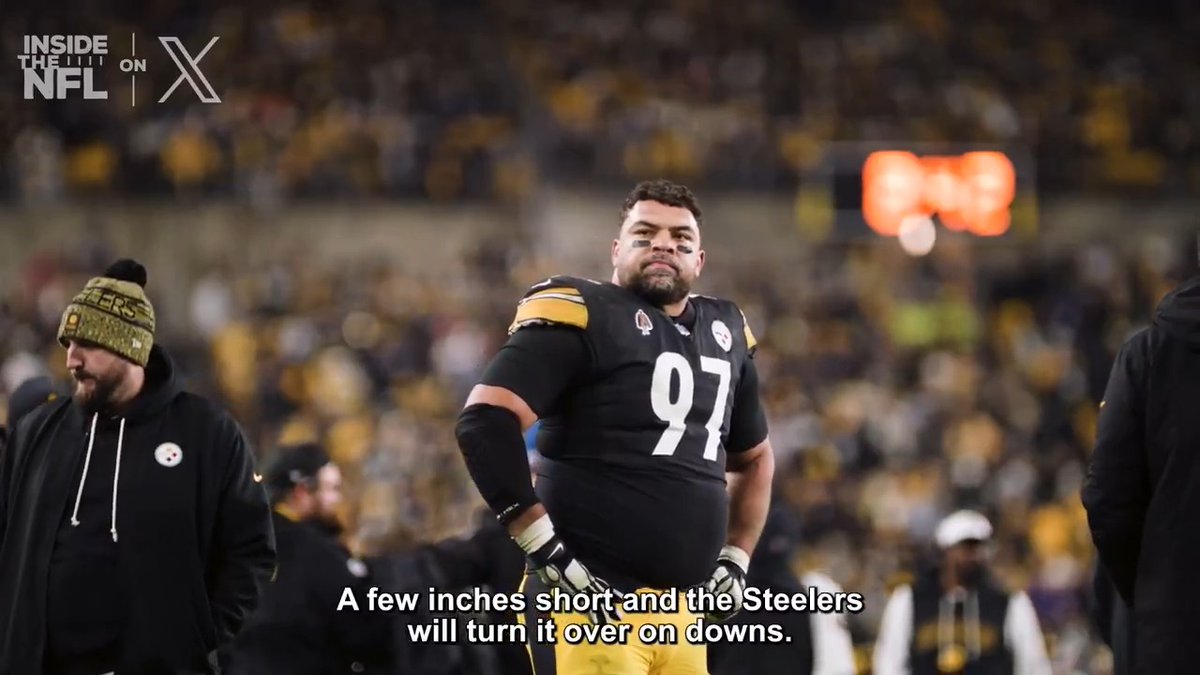 If at first you don't succeed, brotherly shove Connor Heyward again 😅 @Steelers | Cam Heyward