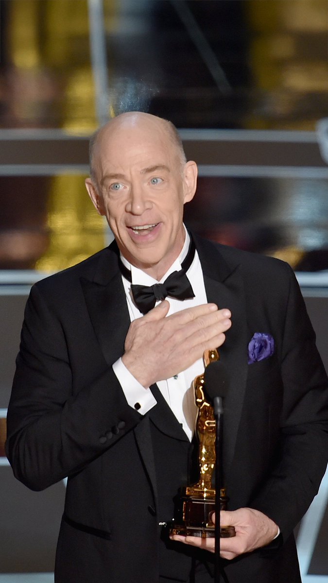 “Call your mom, call your dad.” J.K. Simmons accepting the Oscar for Actor in a Supporting Role for his performance as Fletcher in WHIPLASH.