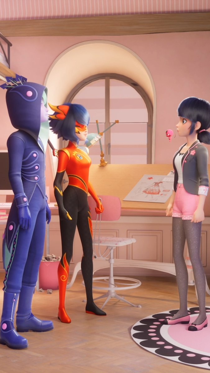 Who better than Marinette to protect them? 🦚