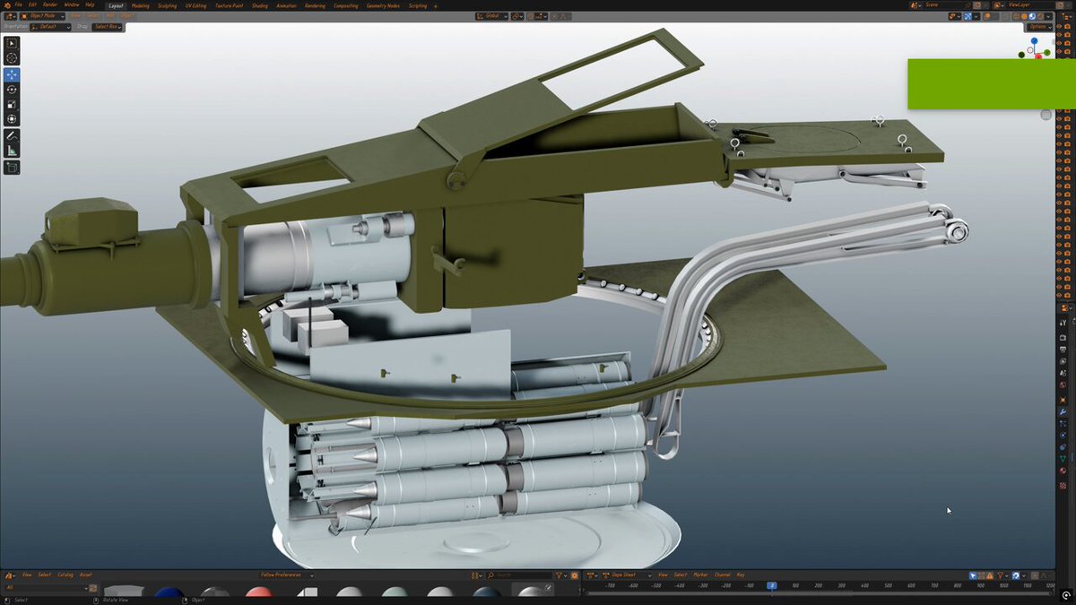 Possible way of work of Obj477A NOTA's autoloader. Still raw WIP (im noob in animations). Soon will try to finish it with more details