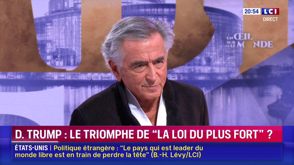 ▶️ Guerre en Ukraine 🗣️ "Tant qu'on ne comprendra pas que Poutine ça s'arrête, ça s'empêche, et ça ne dialogue pas, ça durera. La seule manière c'est de marquer des lignes rouges comme le font les Ukrainiens, hélas ils le font avec le corps et avec leur sang" : Bernard-Henri Lévy
