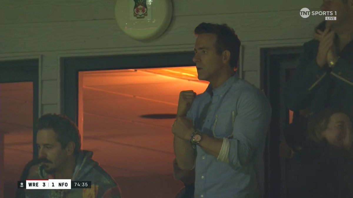 Did Ryan Reynolds miss Wrexham's third goal against Nottingham Forest? 👀 📺 TNT Sports & discovery+ UK