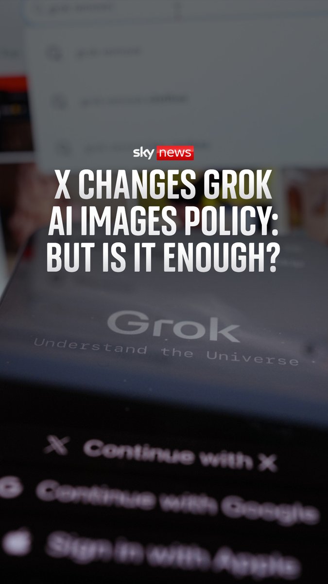 Technology secretary Liz Kendall says Ofcom could block X services if they breach the Online Safety Act. It's after X's Grok AI image editing tool was limited to paid subscribers in response to people using it to create child sexual abuse imagery. Nick Martin