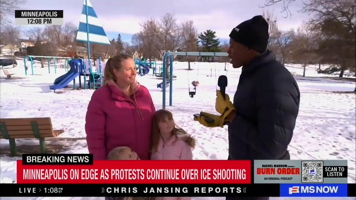 Minnesota mother: There are several school families who have not been able to come to school because they've been scared to leave their house. It feels like we're always going to have to be on alert until ICE is out of Minnesota. ICE is just out of control, and they're putting all of us in danger.