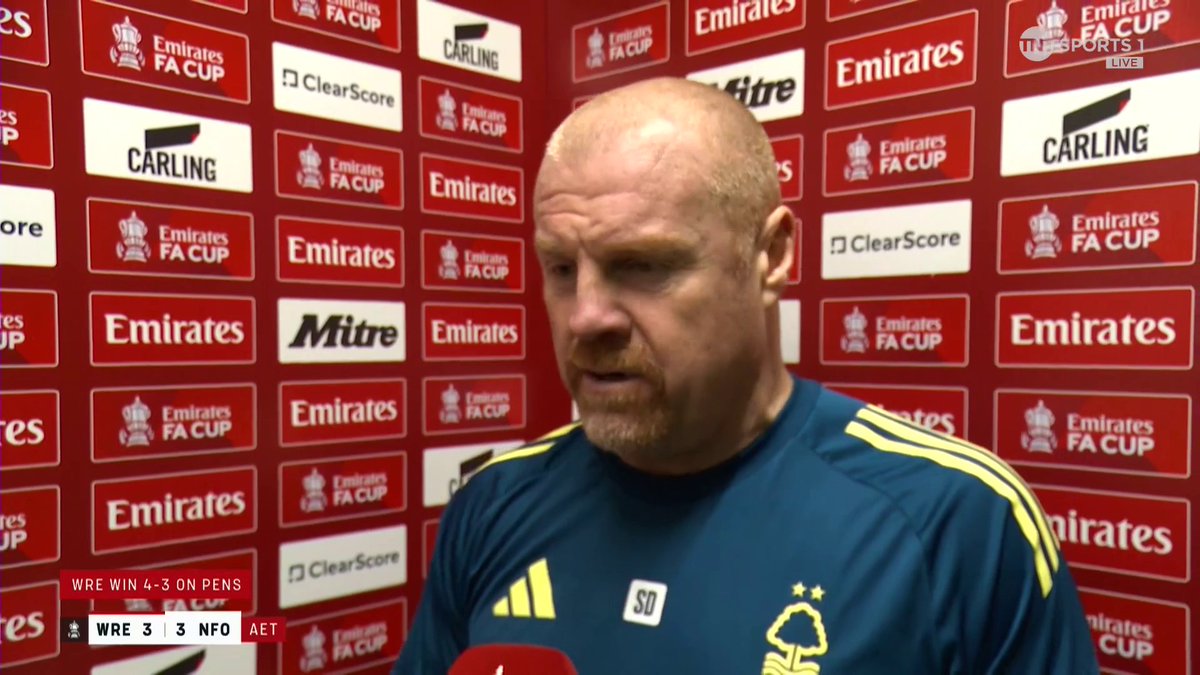 "They all knock on my door and ask why they aren't playing, the evidence is there..." 😬 Sean Dyche's honest assessment of Nottingham Forest's FA Cup loss to Wrexham. 🎙️ Emma Dodds | 📺 TNT Sports & discovery+ UK