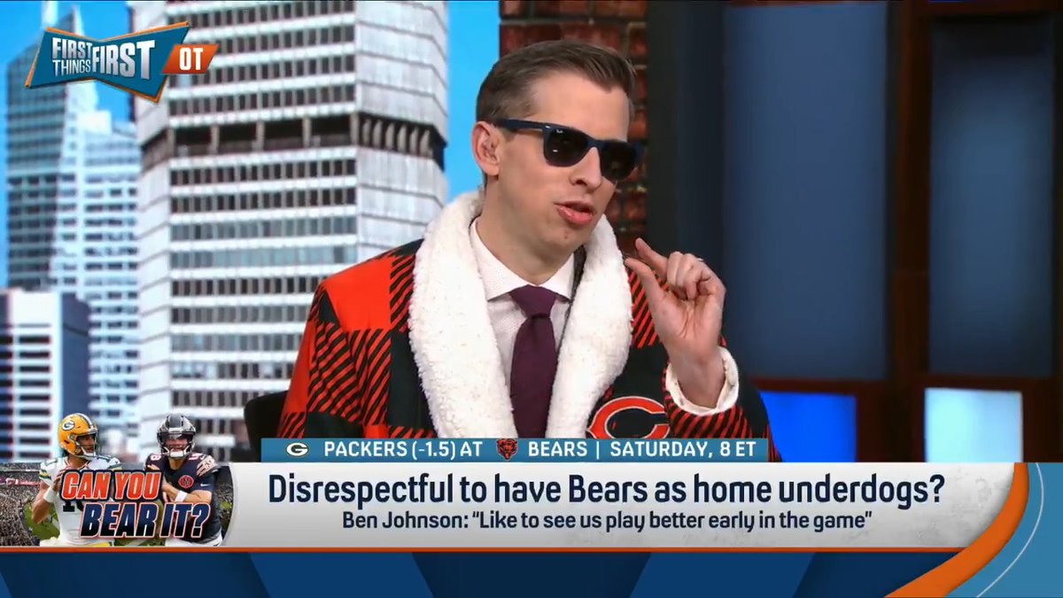 “It is utterly disrespectful! You guys are healthier. You got the hot, young coach! You have the #1 draft pick! You have the great run game! The Packers are missing their best player.” Chris Broussard says the Bears better deliver this weekend: