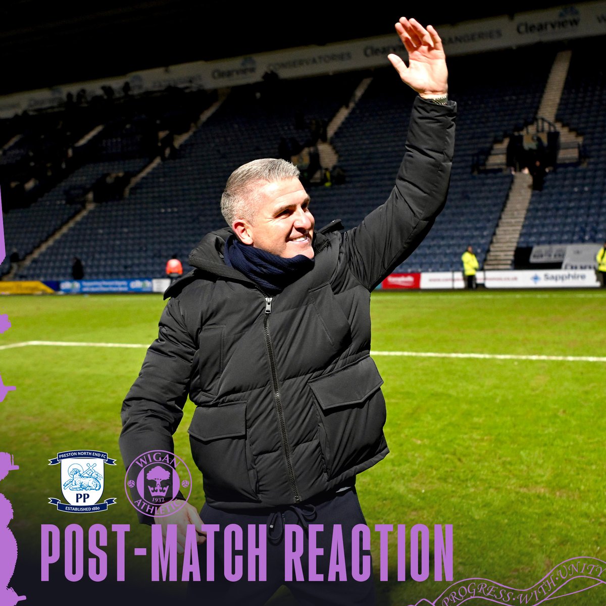 🗣️ "That's for our fans!" 💜 Ryan Lowe reflects on a memorable night at Deepdale in the Emirates FA Cup. 👇 #wafc 🟣⚫️
