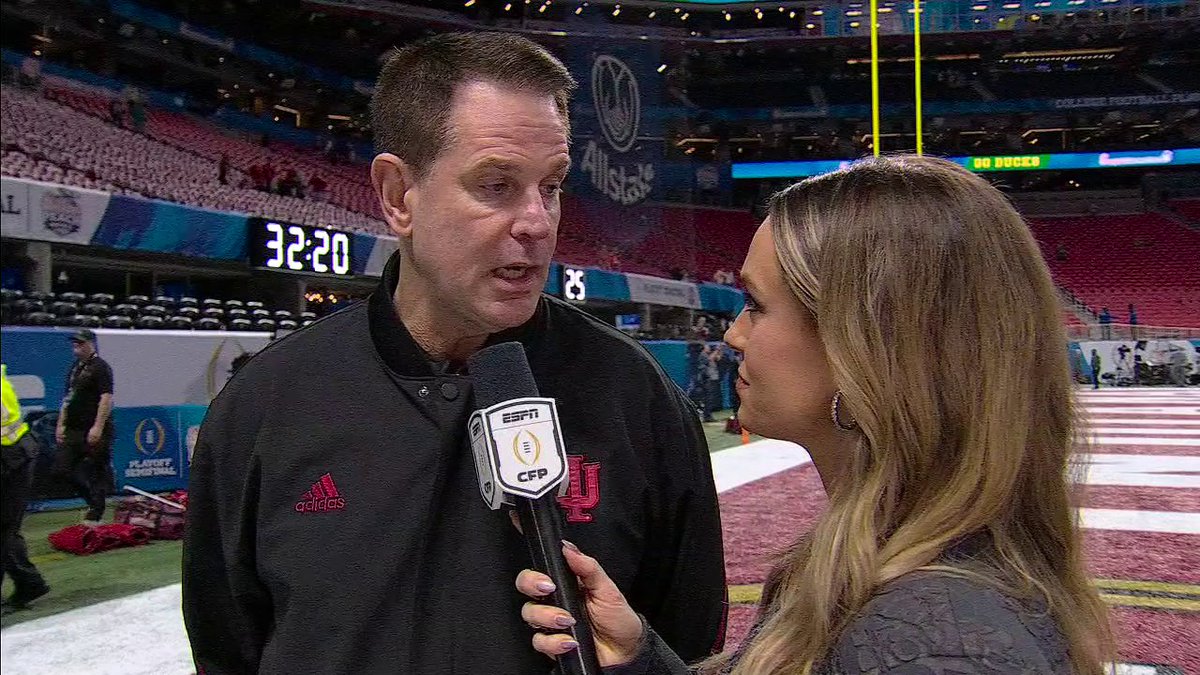 IT'S GETTING DOWN TO THE WIRE 🔥 Molly McGrath and Katie George talk to head coaches Curt Cignetti and Dan Lanning ahead of an exciting CFP semifinal 🤩