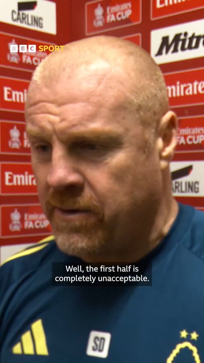 🗣 "I could have taken all of them off, including myself probably!" It was brutal honesty from Sean Dyche after Forest's exit from the FA Cup at the hands of Wrexham 💬