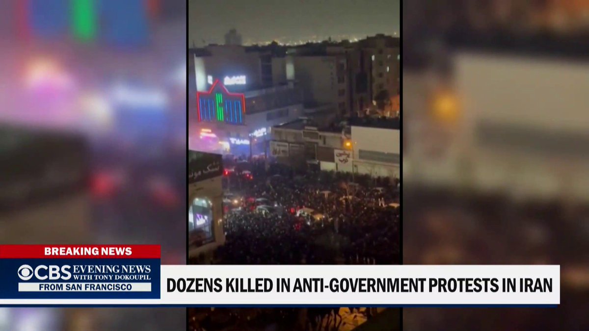 Iran has faced intense nationwide protests for nearly two weeks, marking the largest challenge to the country's ruling regime in years. President Trump vowed to intervene on the protesters' behalf if they face a violent crackdown. In response, Iran's supreme leader told Trump to "run his own country."