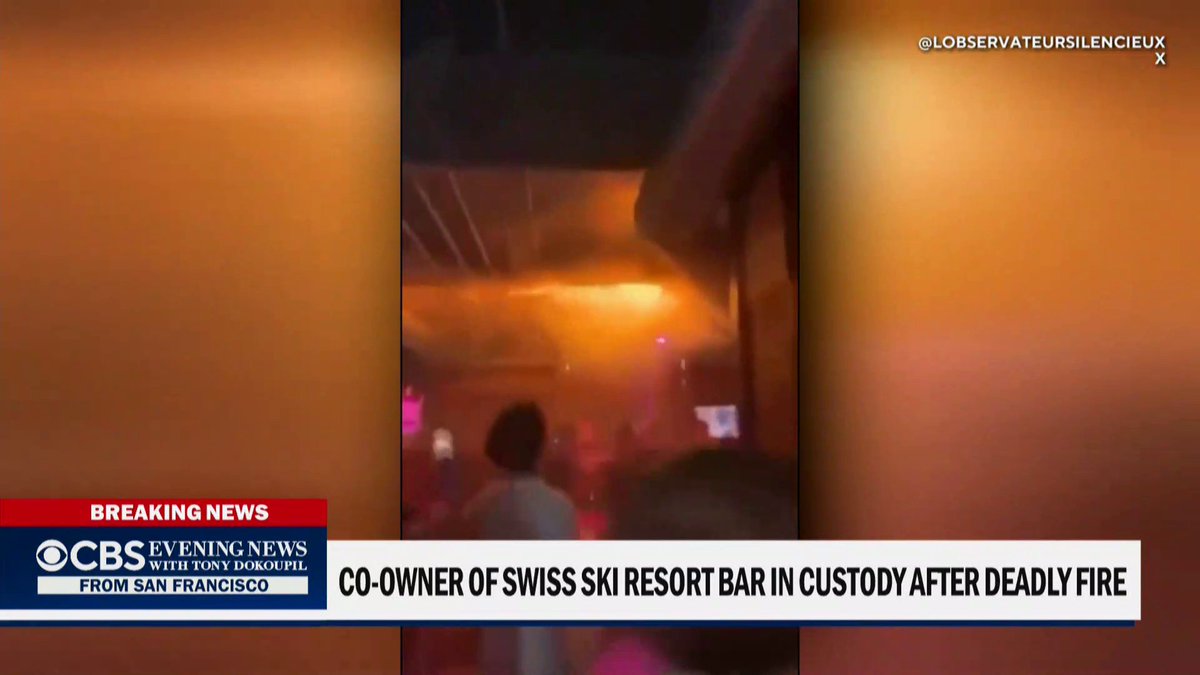 The co-owner of a Swiss ski resort bar that went up in a deadly blaze during a New Year's party is being held in custody after being interviewed by prosecutors on Friday, a prosecutor said. CBS News’ Ramy Inocencio has the latest on the investigation.