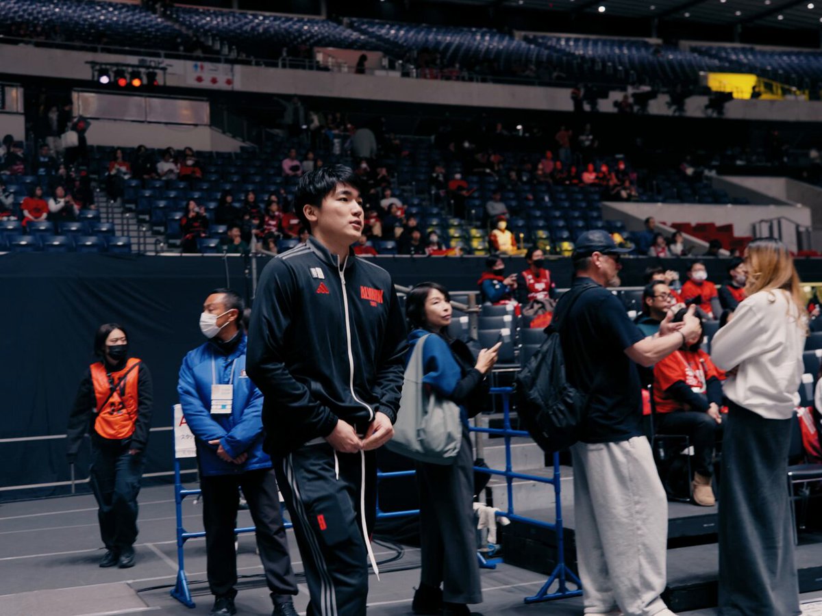アルバルクの太陽も会場に到着しました☀️🙌 安藤 周人(Shuto Ando) #アルバルク東京 #天皇杯バスケ #安藤周人