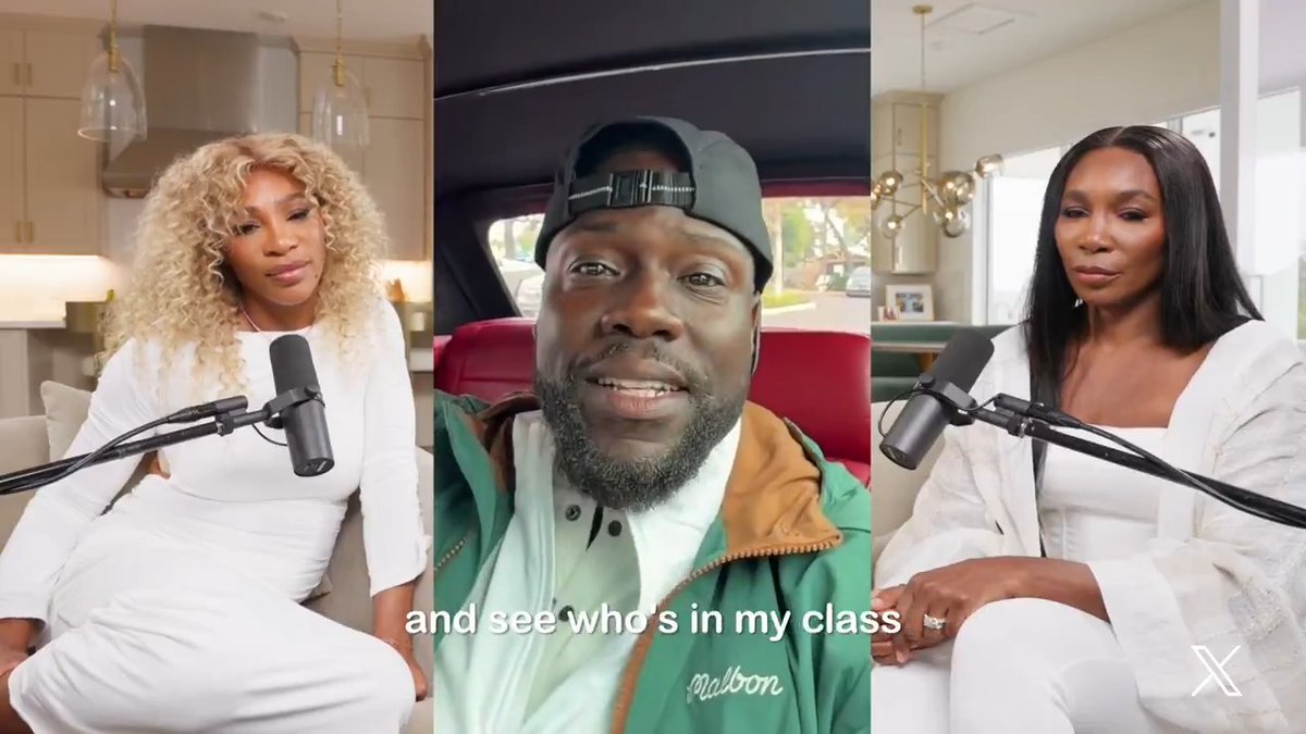 We dig deep in our conversation with @kevinhart4real about perspective and generational differences. A powerful reminder that growth comes from how you respond to adversity 🤍 Serena Williams