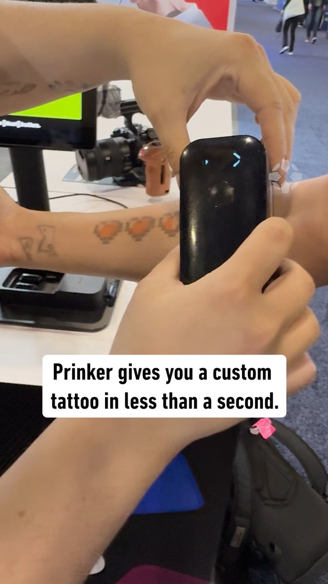 Prinker's near-instant tattoo printer is one of the coolest pieces of tech we saw at this year's #CES
