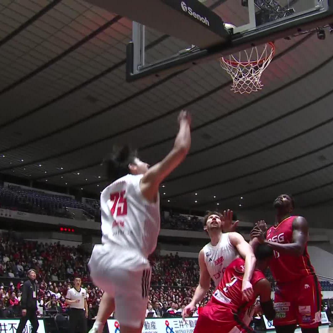再び小酒部泰暉💥💥💥 リードを奪う！！ 小酒部泰暉 / Taiki Osakabe 📲バスケットLIVE 配信 #アルバルク東京 #天皇杯バスケ