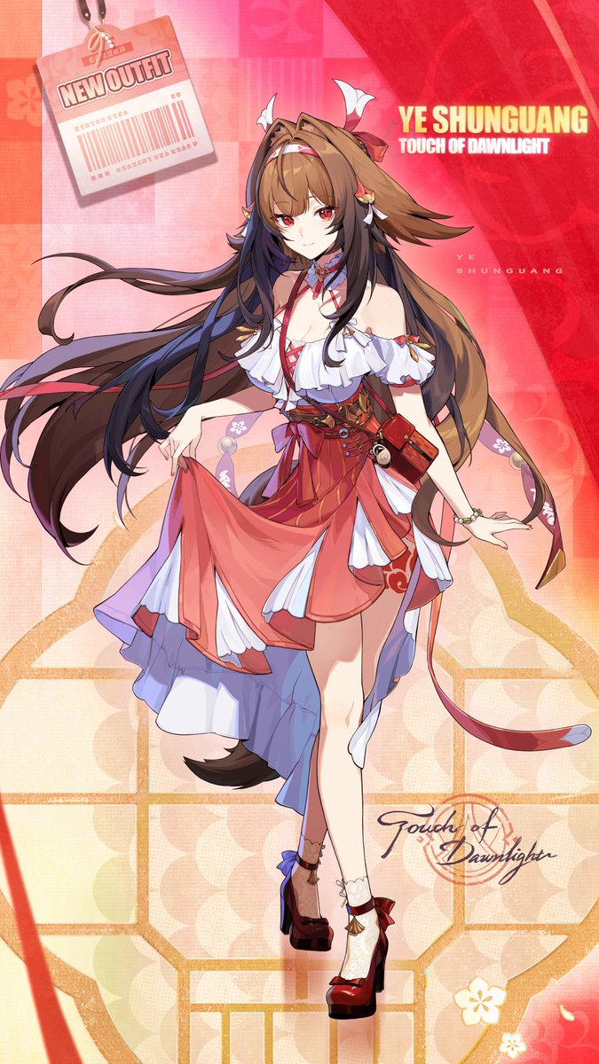 Ye Shunguang's outfit, Touch of Dawnlight, is now available! The gentle glow of sunlight and warm breeze seem to welcome your next encounter as you walk down the streets. #zzzero #zenlesszonezero #YeShunguang #VoidHunterRises
