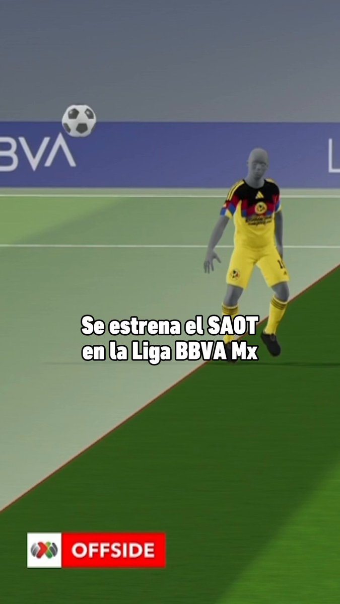 Con esta jugada en el partido entre Xolos y Club América se usó el SAOT por primera vez en el futbol mexicano. #LaLigaDeLaAfición✨ | #ConMéxicoC26 | #J1