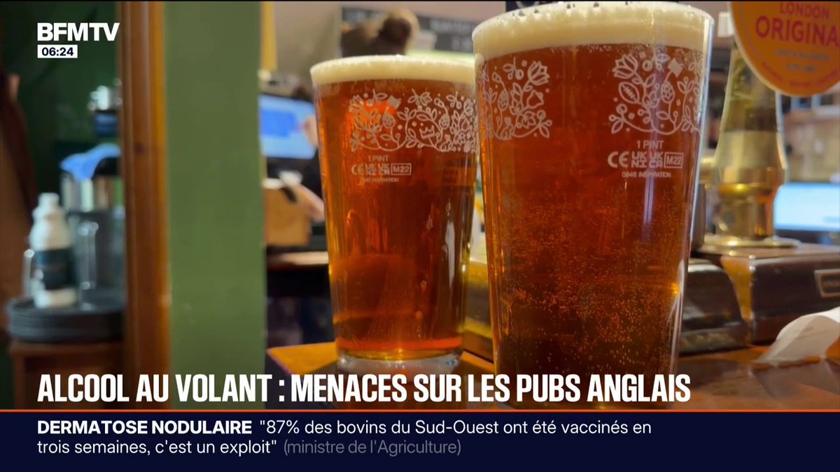 "C'est absurde, ça va tuer les pubs de campagne" ➡️ Le gouvernement britannique veut abaisser le taux d'alcool maximum au volant