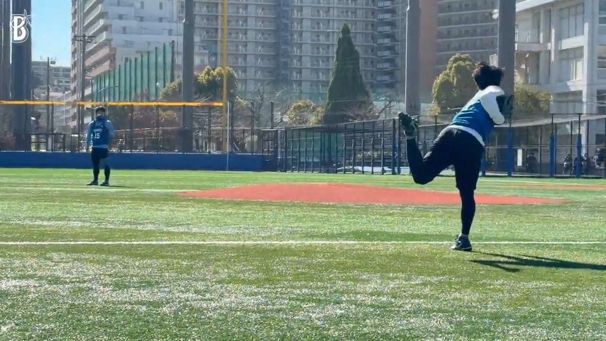 再現性の高い #片山皓心 選手のキャッチボール👀 #新人合同自主トレ #baystars