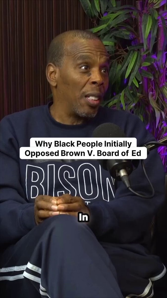 The majority of black people were opposed to Brown v. Board. They did not want to integrate with white people. However, white people did not want black populated schools because they were producing outstanding black intellectuals. So whites use integration to stop it.
