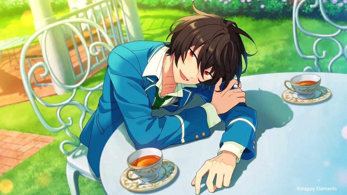Emotion Release❤️A Rosy Rest The live CG of the unbloomed ⭐️5 [A Rosy Rest] Ritsu Sakuma is released! You'll see it during story-reading; if you have this card, you may set the Emotion as your home page background. Please refer to the in-game notice!
