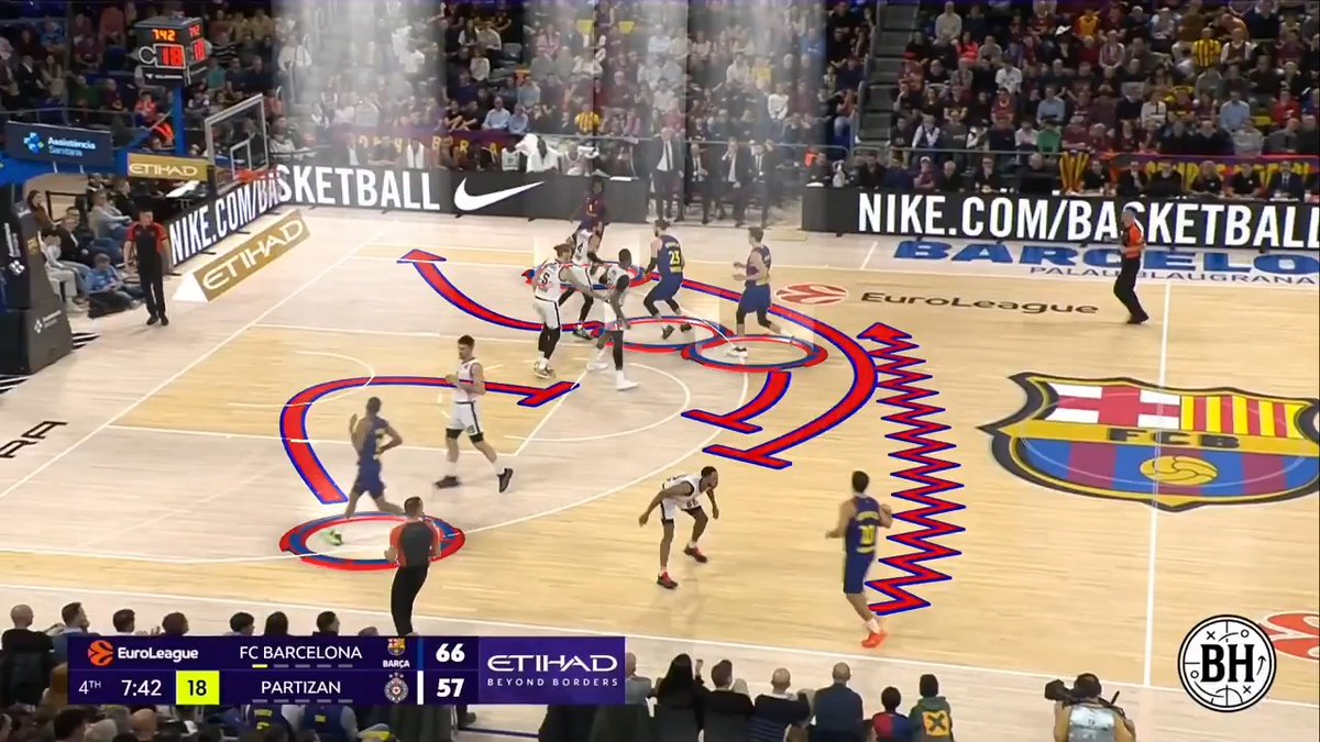 Xavi Pascual ATO, pure poetry in motion. Stagger entry into double drag, flowing into Spain pick & roll.
