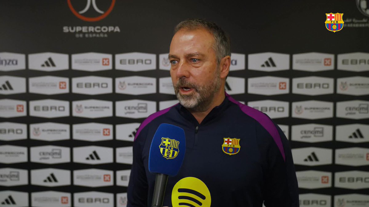 🎙️ Hansi Flick speaks ahead of the Spanish Super Cup.