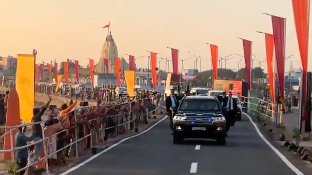 Jai Somnath! Today’s welcome was very special.