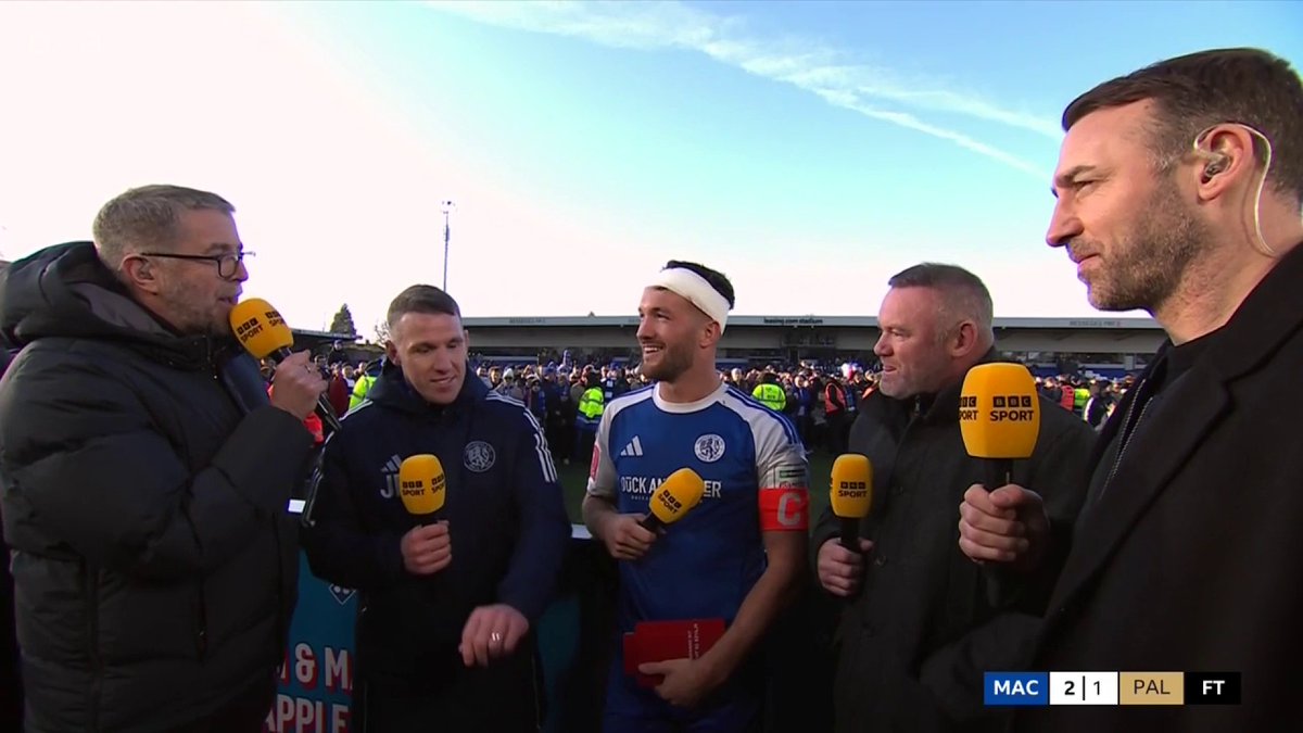 "He told me last week I'm two stone overweight and my best foot is my head!" 😆 Macclesfield manager John Rooney's words of wisdom to his captain Paul Dawson!