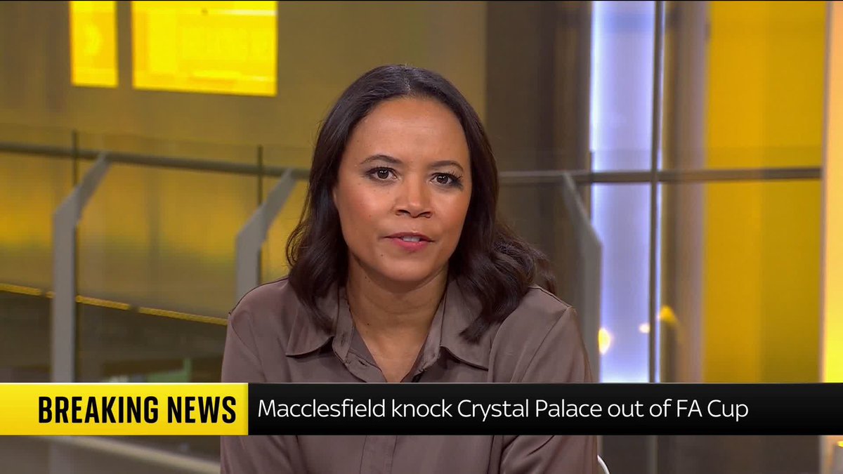BREAKING: Non-League Macclesfield FC, of the National League North, have knocked holders Crystal Palace out of the FA Cup, beating them 2-1 in the third round. Read more ➡️ 📺 Sky 501, Virgin 602, Freeview 233 and YouTube