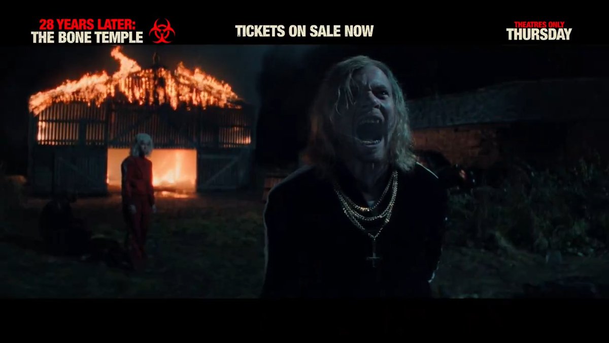 Days became weeks. Weeks became years. It’s all led to The Bone Temple. #28YearsLater: The Bone Temple - the next installment is exclusively in movie theatres THIS THURSDAY. Get tickets now.