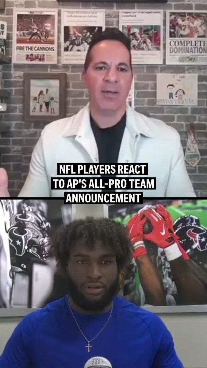 That moment when Rob Maaddi tells NFL players they made The Associated Press first-team roster. Check out their reactions and see the full rosters on