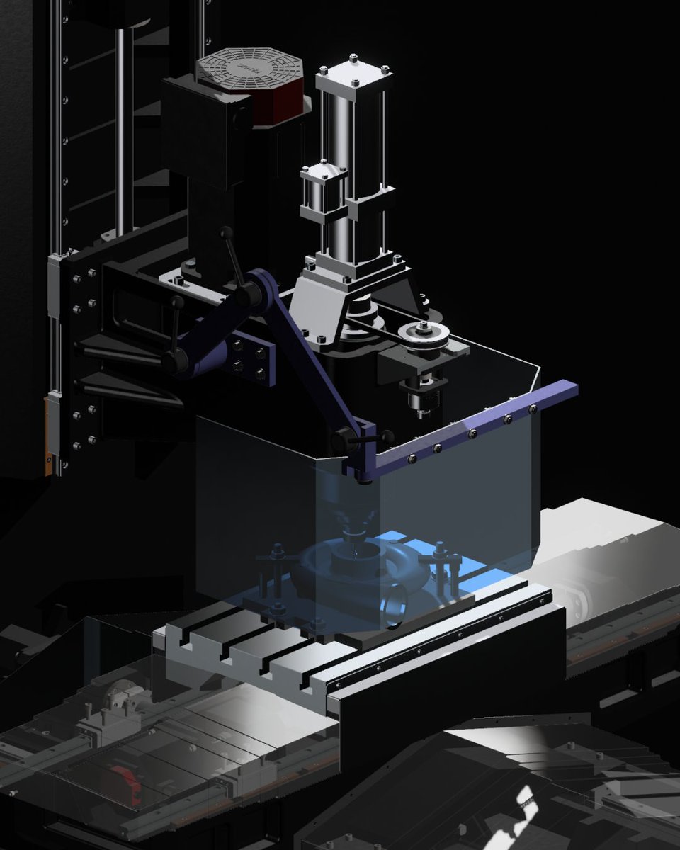 🤔 Problem: Milling machines need protection without blocking access. 💡 Solution: Model a safety guard while maintaining visibility and quick part loading. What do you think of this approach? #Shapr3D #CADmodeling #MechanicalEngineering