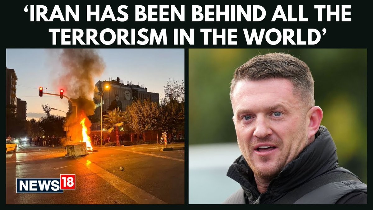 #WATCH | British activist Tommy Robinson hails Iranian women-led protests, calls regime weak, suggests unrest may mark historic turning point for Iran. Akanksha Swarup in #Exclusive conversation with British activist Tommy Robinson 🇬🇧 | #Iran #UnitedStates #Khamenei #IranRevolution2026 #IranProtests